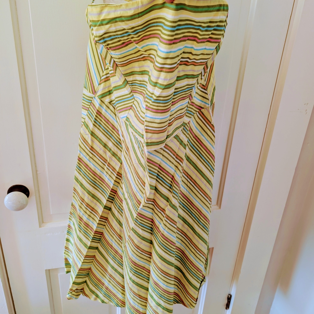 Striped Strapless Dress